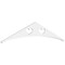 Ekena Millwork Pitch Winston Architectural Grade PVC Gable Pediment, 60"W x 12 1/2"H x 1"P (5/12) GPP060X013X100WIN - alternate 1